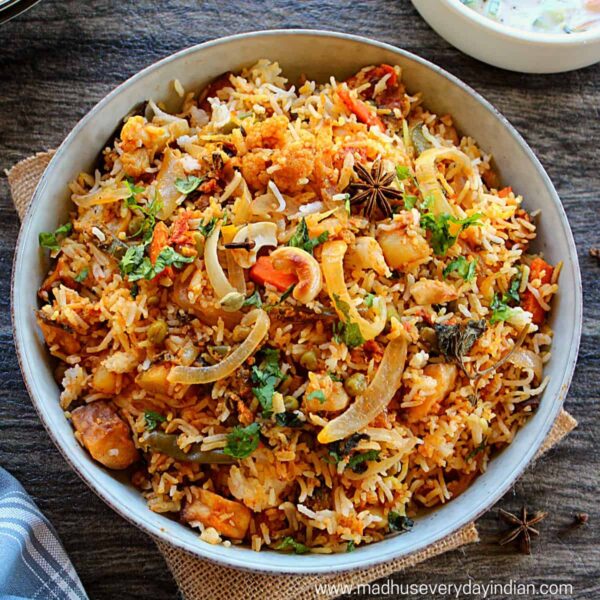 biryani rice with veg