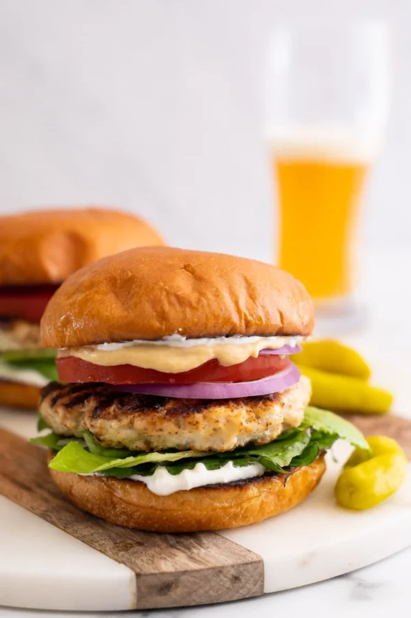 grill chicken burger