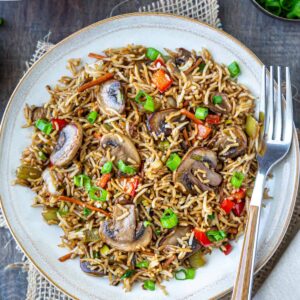 mushroom fried rice