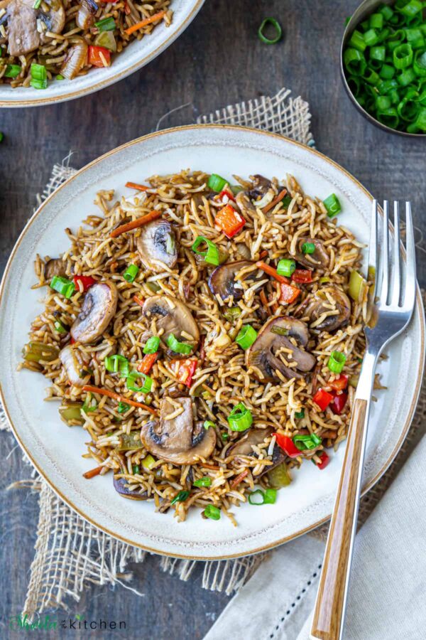 mushroom fried rice